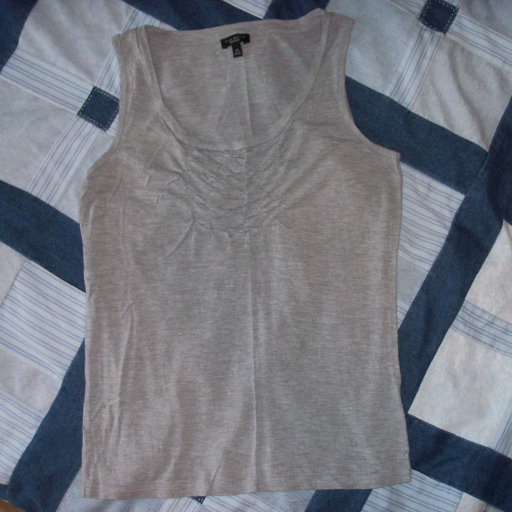 Grey Talbots knit Tank top size XS